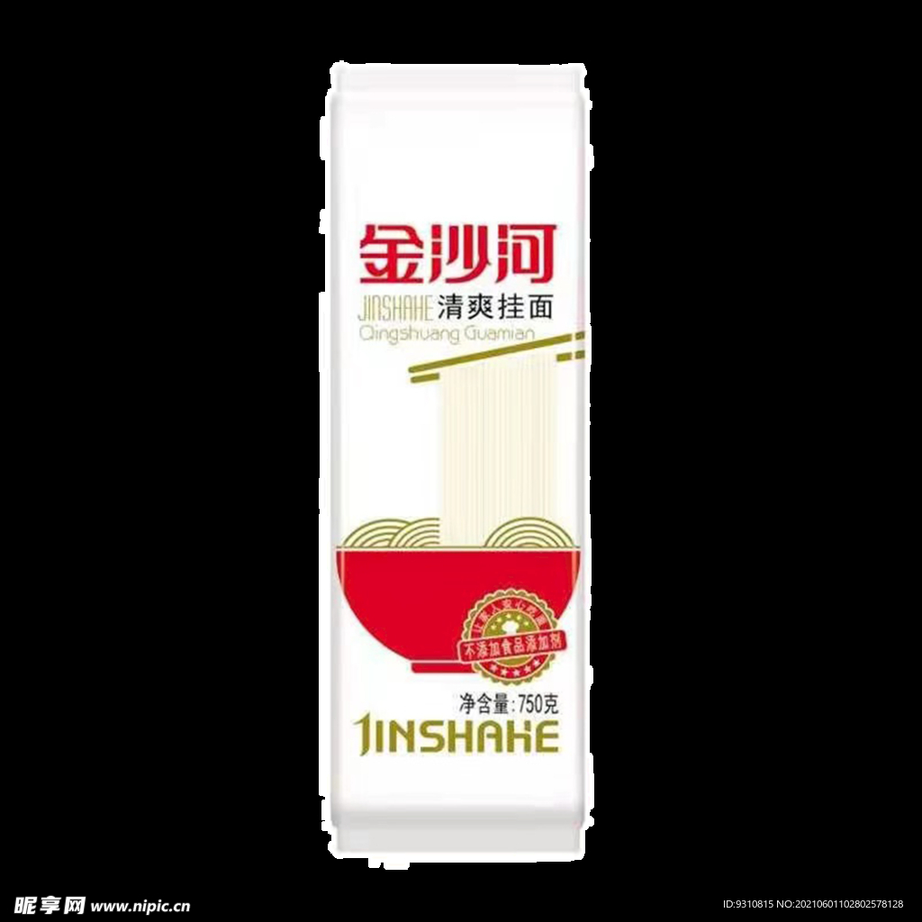 金沙河方袋挂面750g
