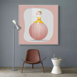 泡泡女孩装饰画