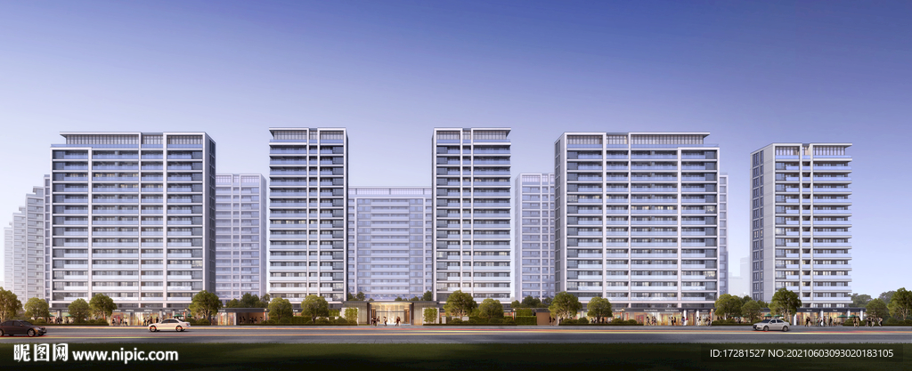 房地产外立面效果图