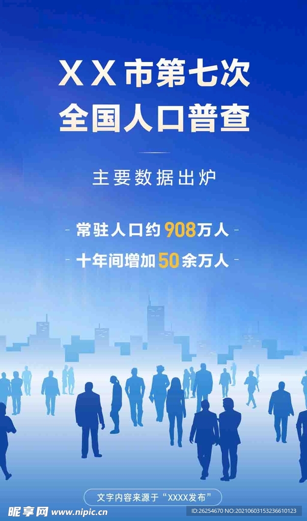 人口普查海报