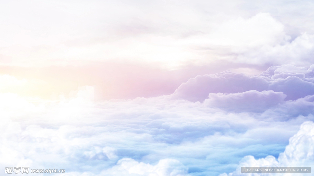 壮观翻腾的云海