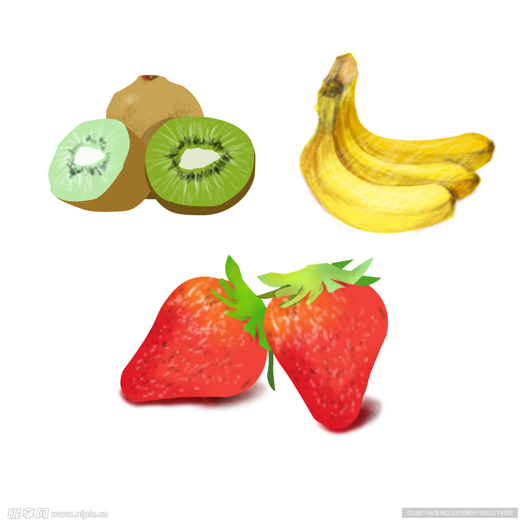 水果手绘元素