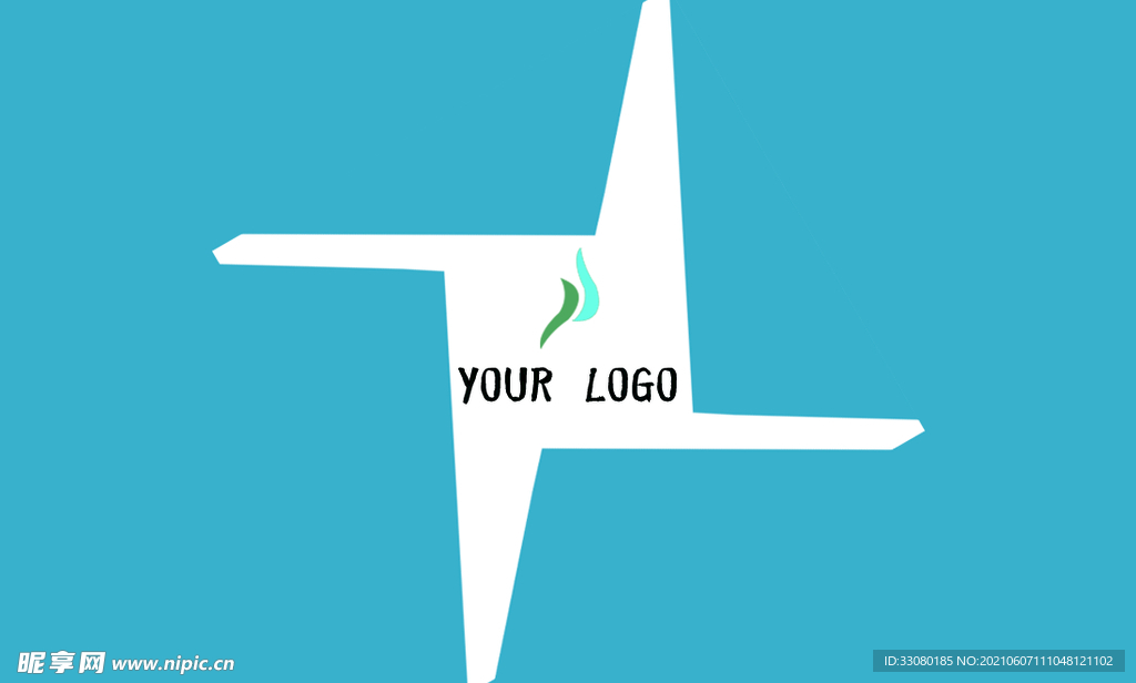 简约名片商务分层名片