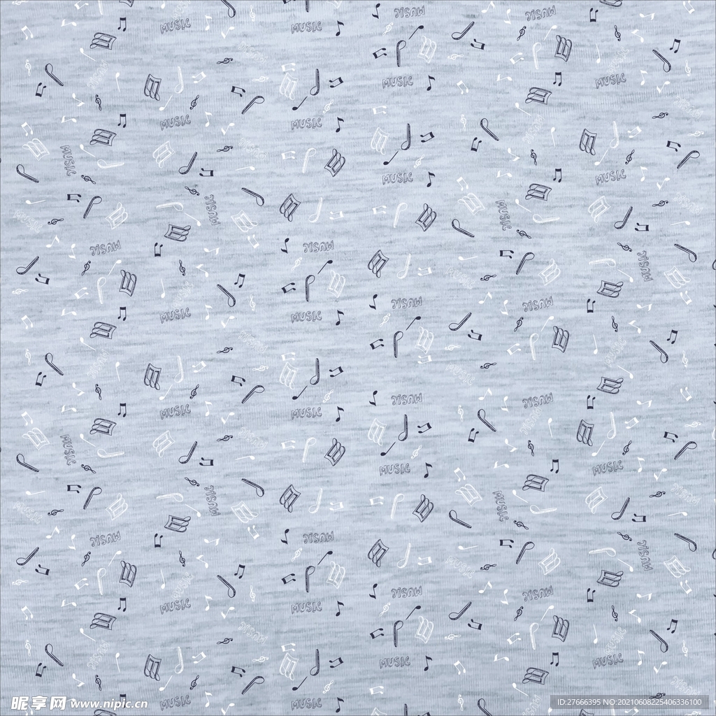 音符图案男士内裤设计