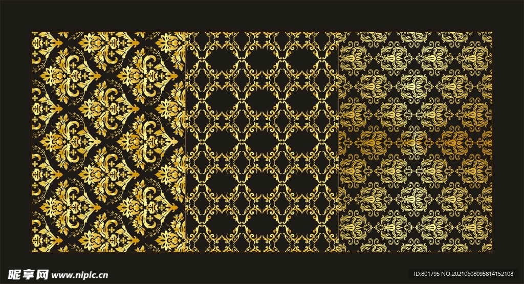 矢量欧式花纹花边  高档底纹