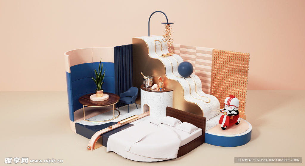 C4D建模 模型 场景搭建