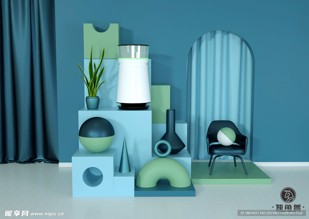 C4D模型 建模 场景搭建