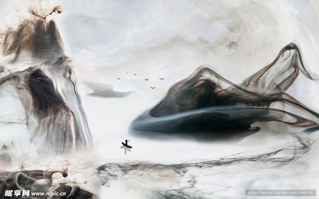 装饰画 花鸟画 新中式 山水 