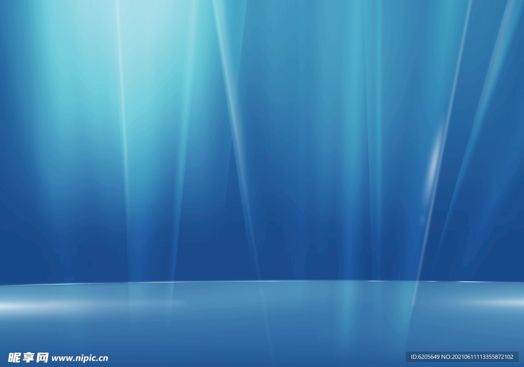 冰蓝色极光壁纸