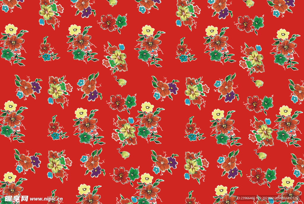 花 已做好印前工艺 平面图