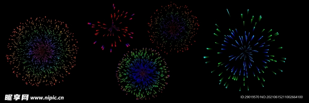 多彩烟花