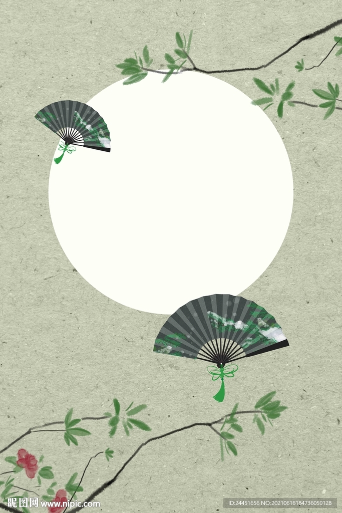 古典花鸟装饰画背景