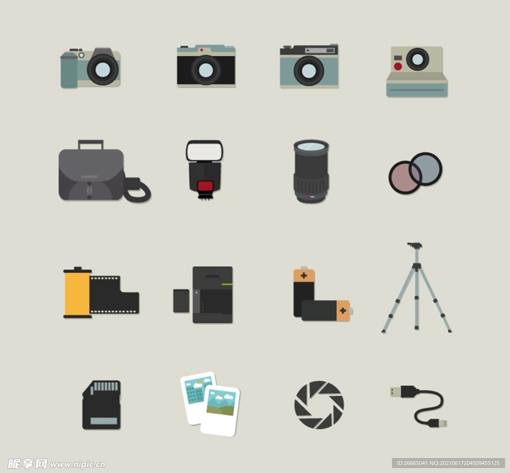 摄影元素图标