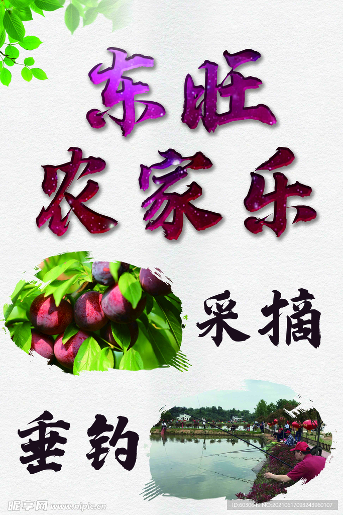 农家乐 采摘  垂钓