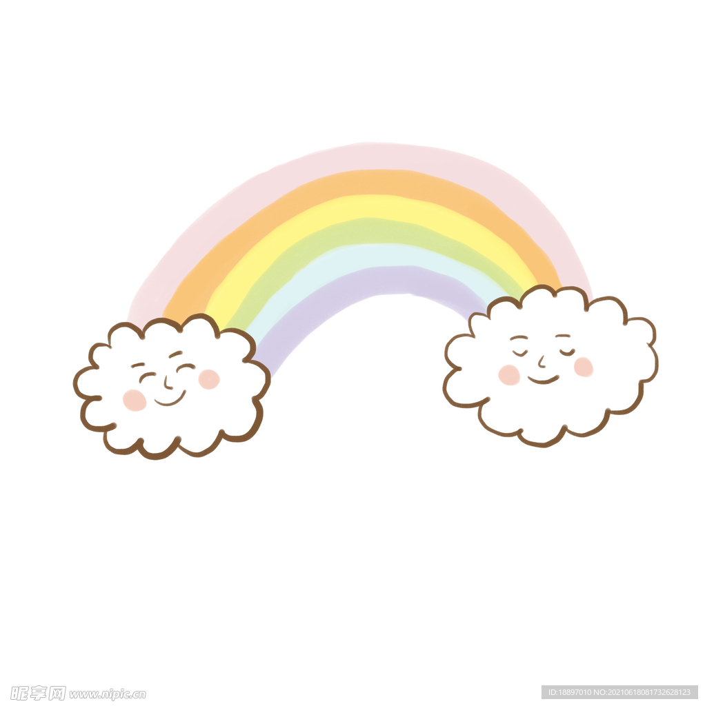 卡通彩虹