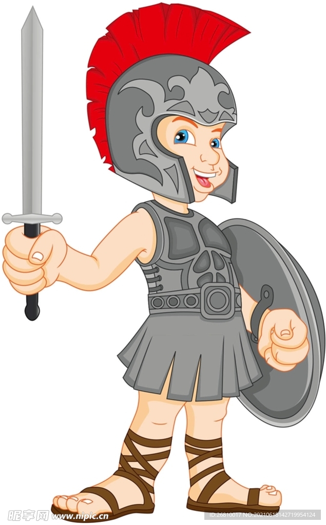 可爱罗马勇士
