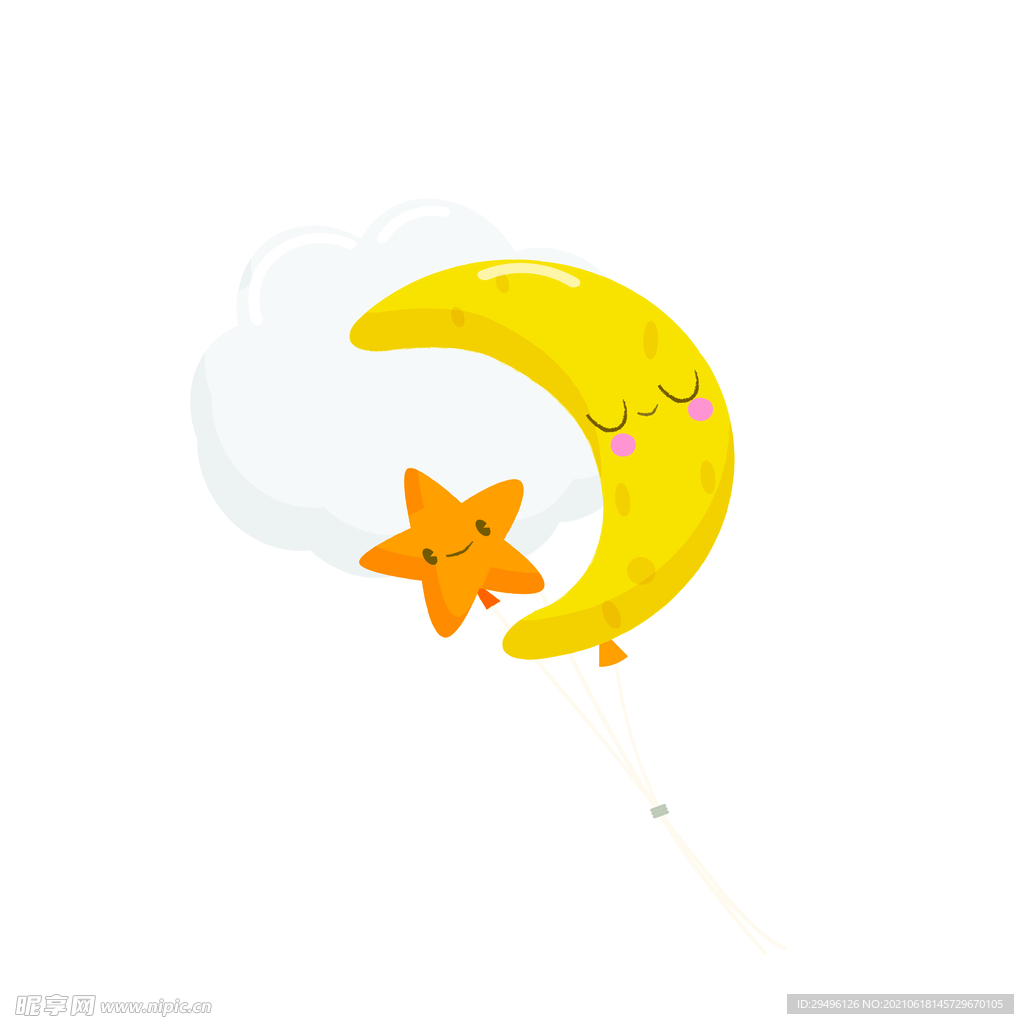 卡通星星月亮