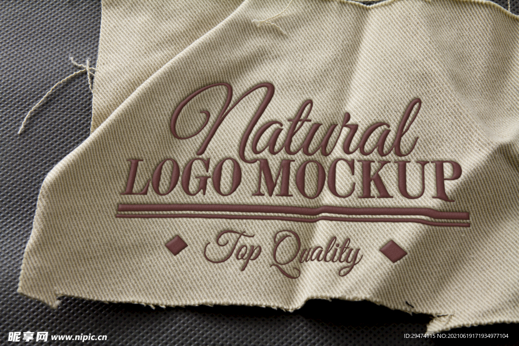 布料材质logo样机