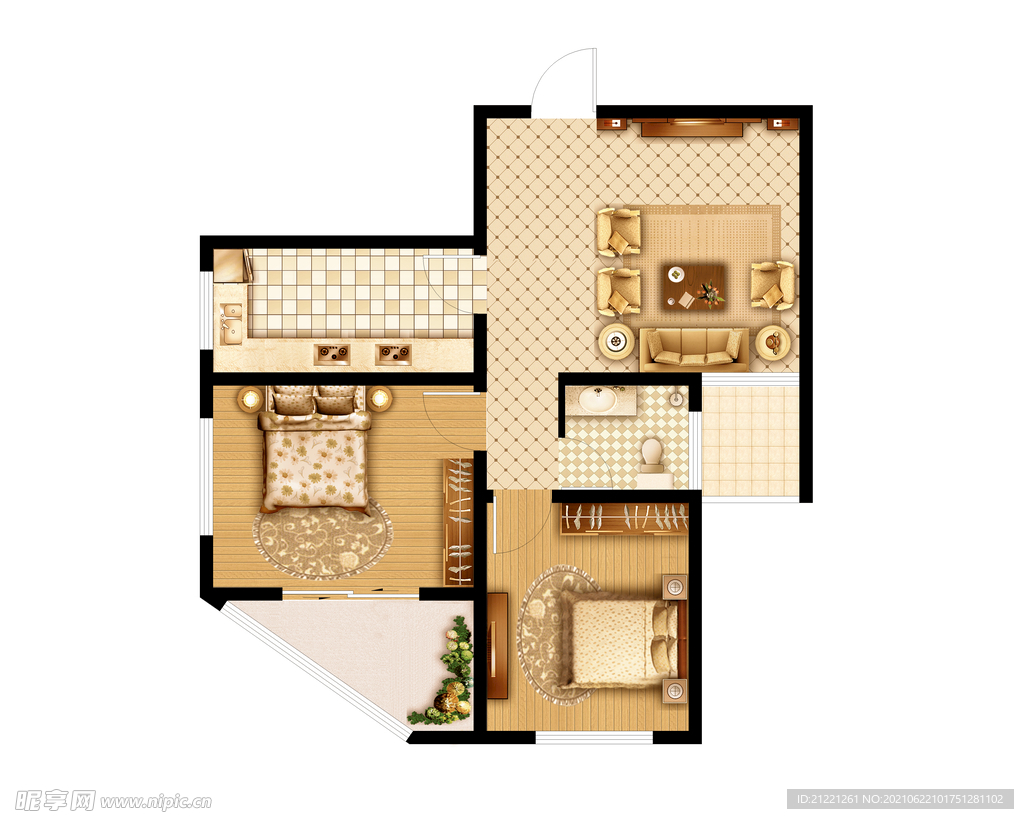 房地产户型单张