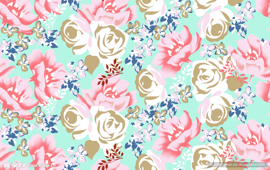 花卉 手绘花 大花