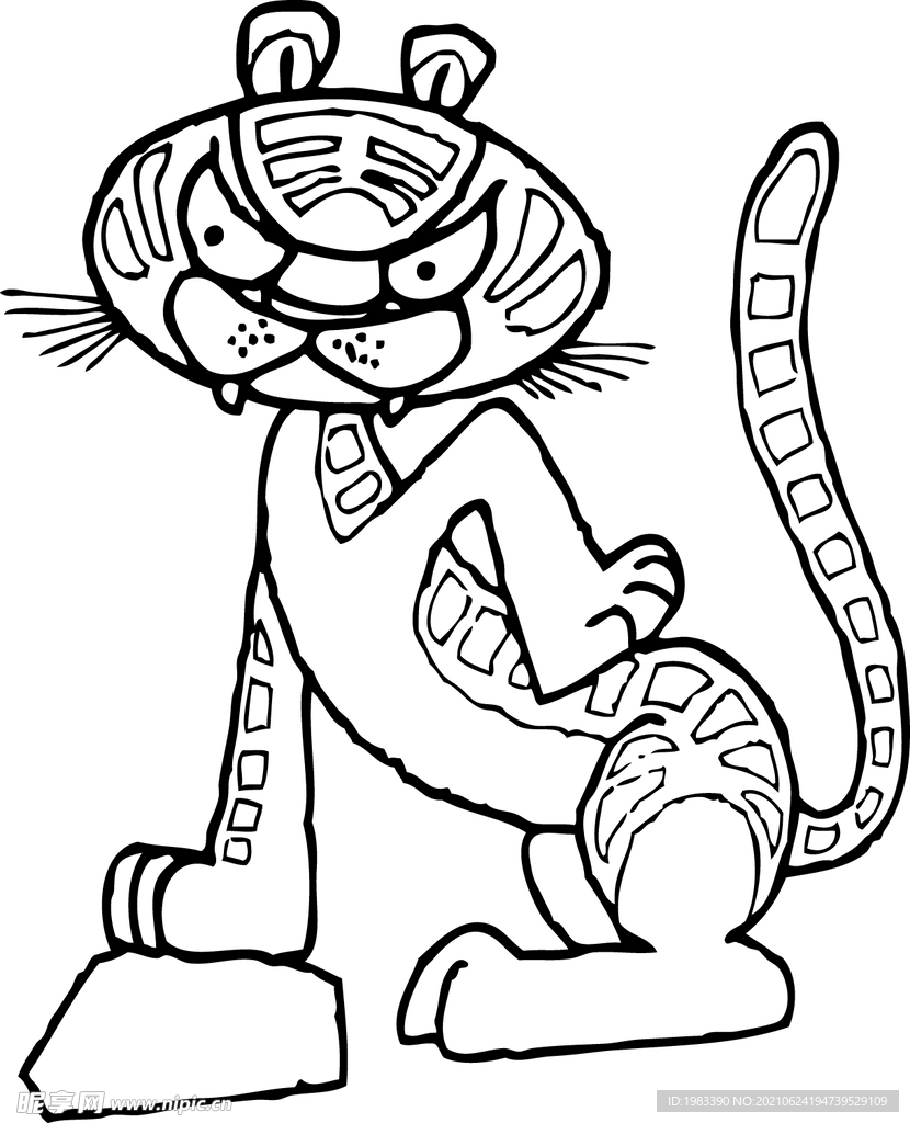 中国元素老虎卡通形象