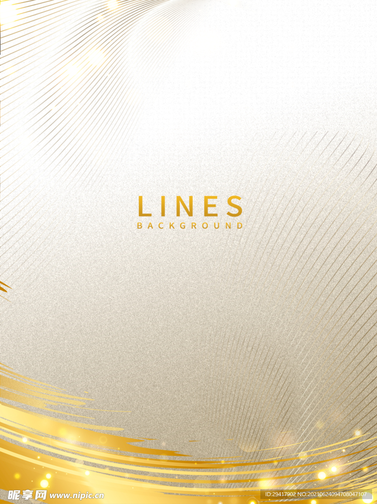 高端奢华大气商务曲线条海报