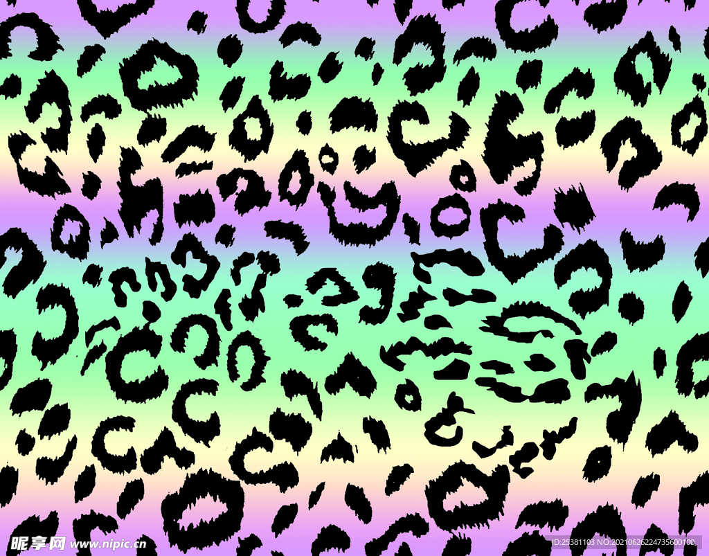 扎染 大牌 数码印花 豹纹