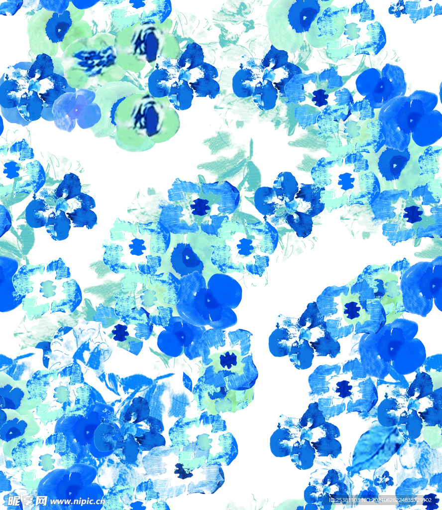 扎染 大牌 数码印花 乱花 