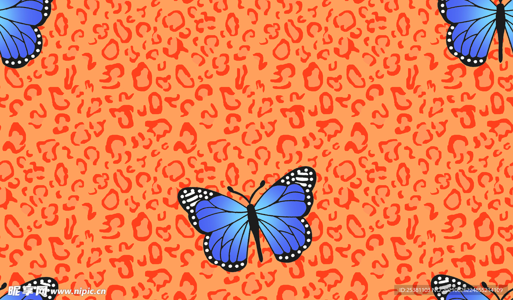  大牌 数码印花 豹纹