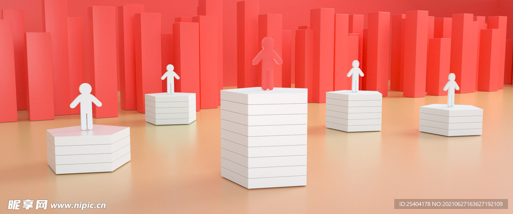 C4D小人场景模型