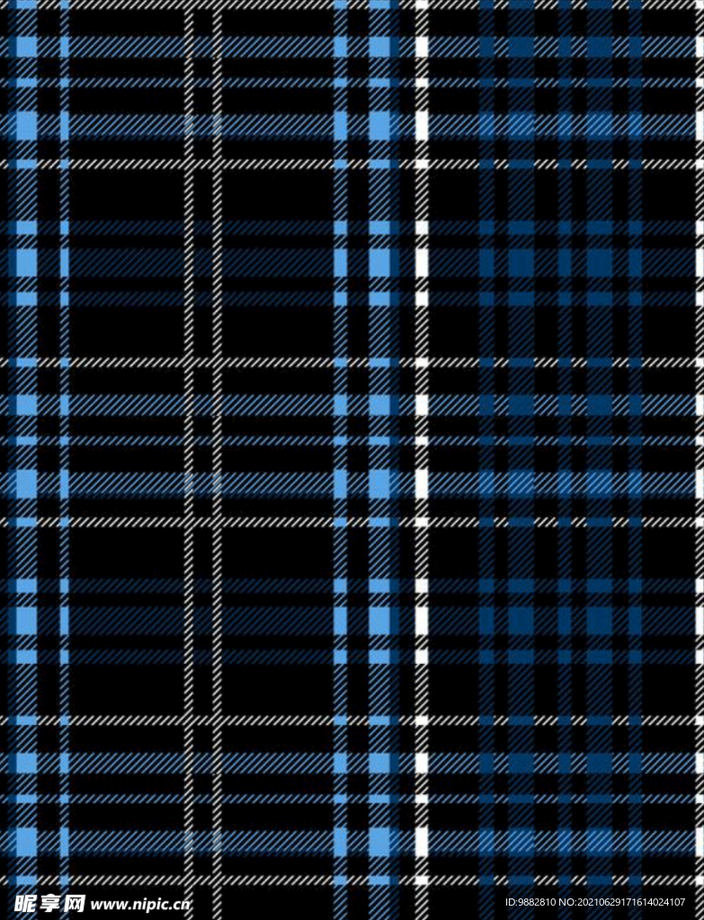 蓝色格纹图案