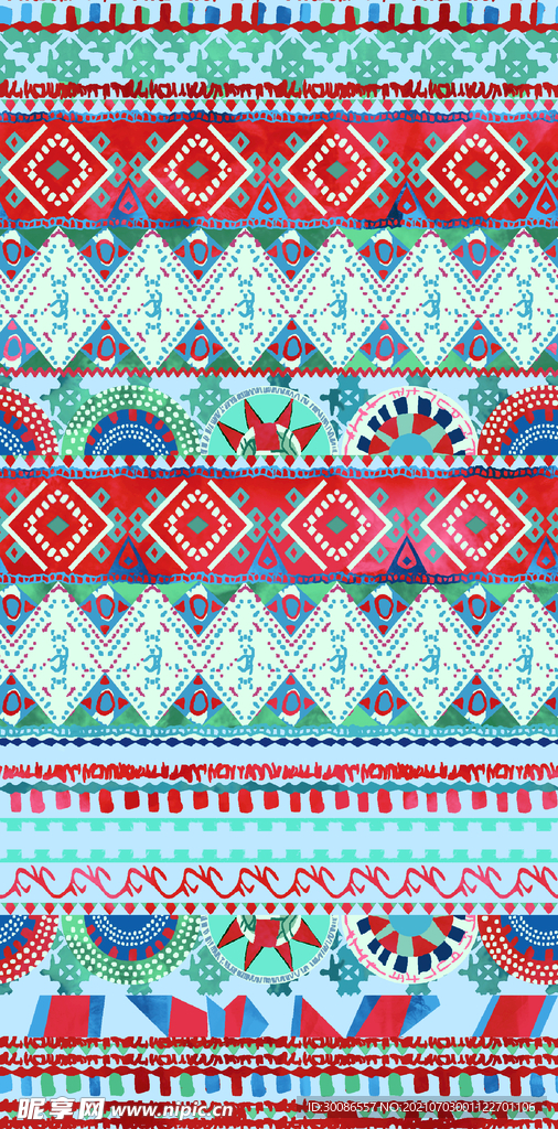 民族风 数码印花