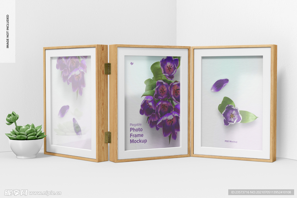 三连折叠相框样机