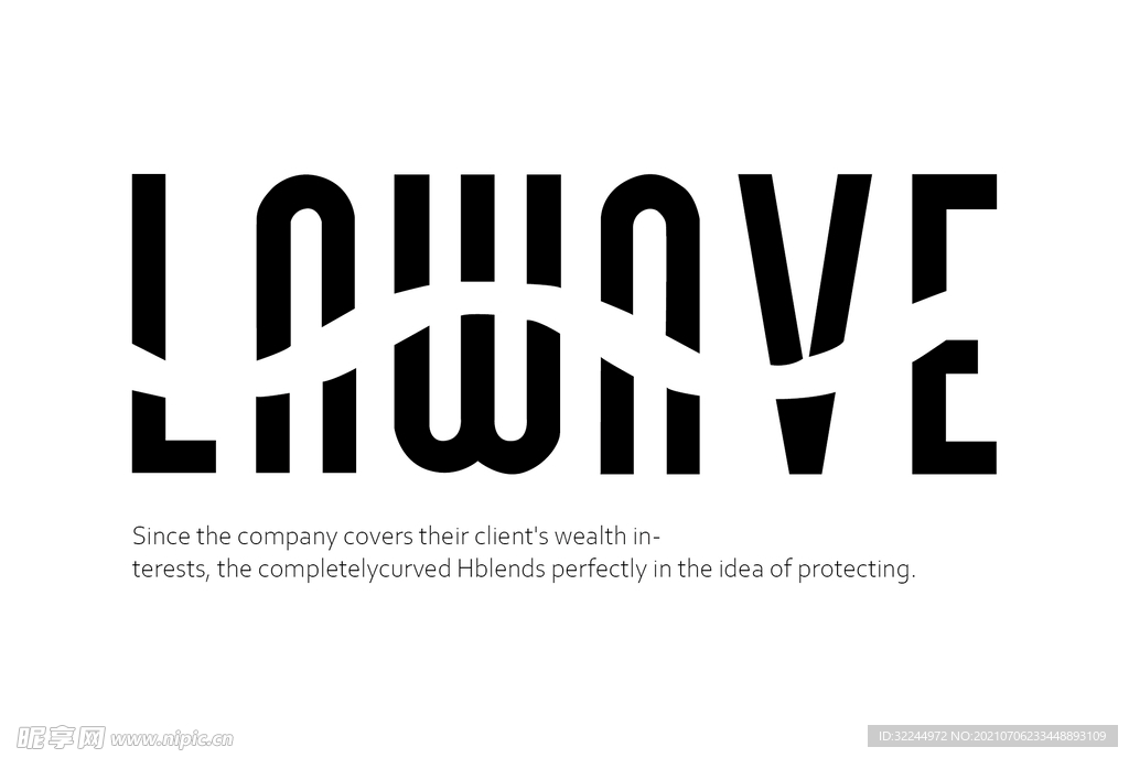 LAWAVE字体设计