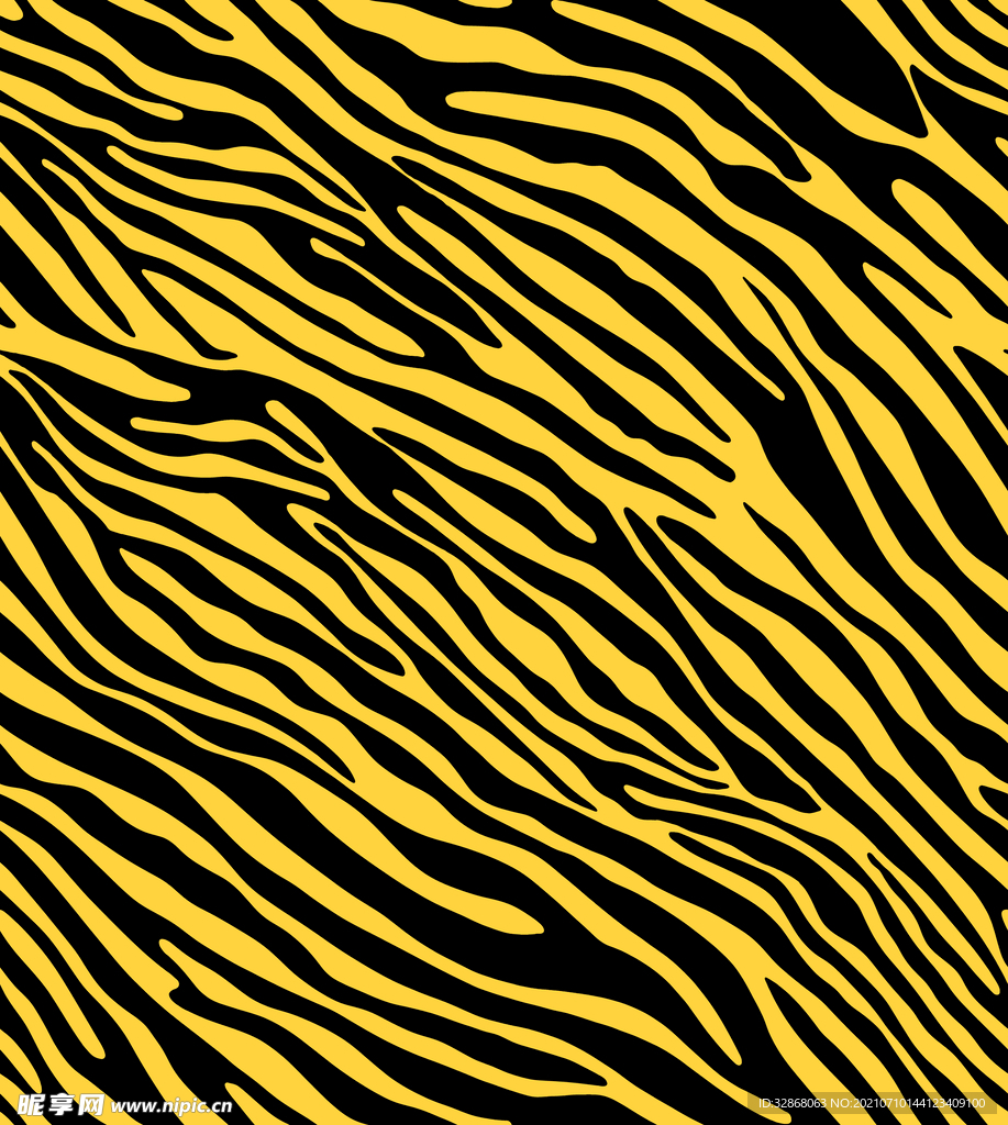 黄黑斑马纹