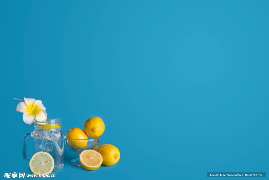 夏日清凉橙汁饮料