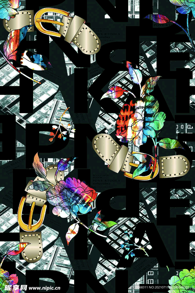 大牌男装潮牌花