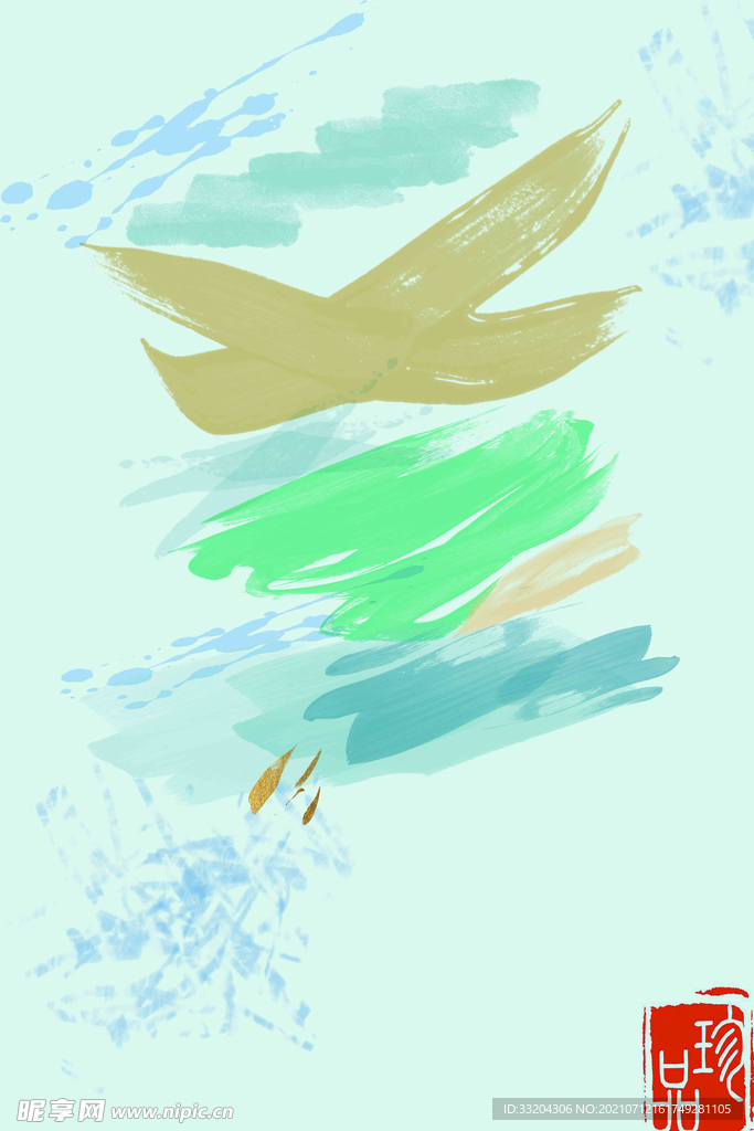 新中式水墨抽象装饰画