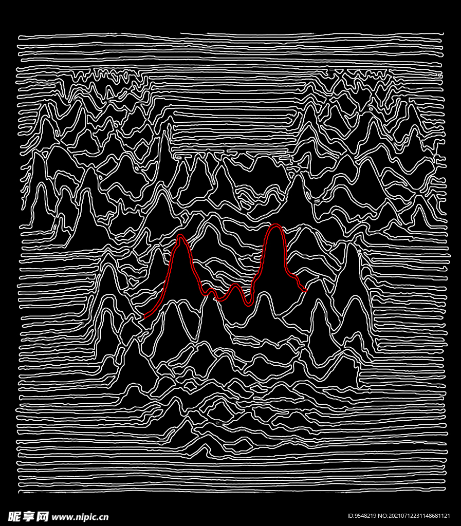 米奇 线条 趣味T恤设计
