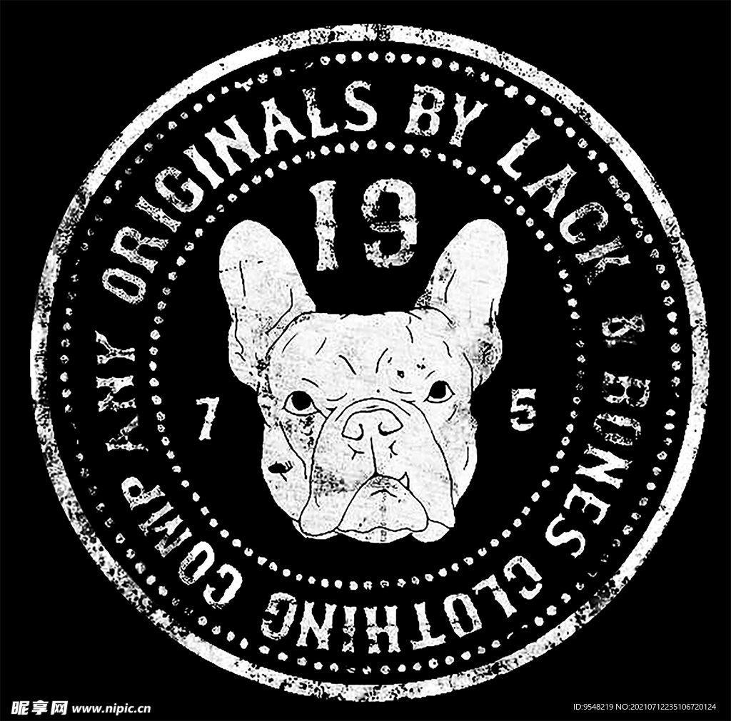 文字 狗 基本款 T恤设计