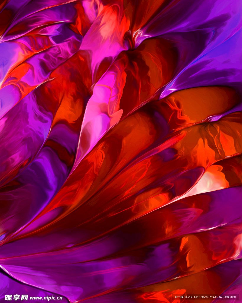 彩色液态油漆背景