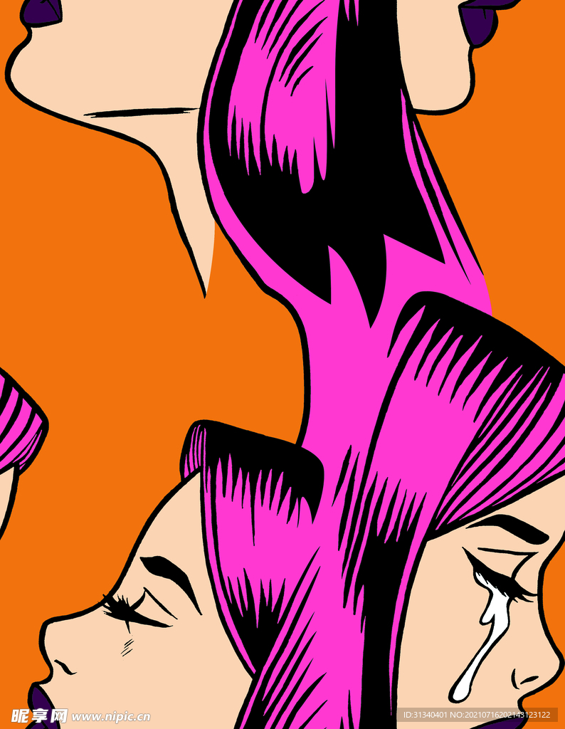 大牌 方巾  卡通  美女