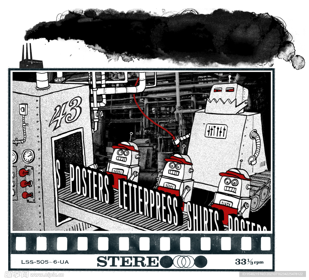 机器人 搞笑 趣味 T恤设计