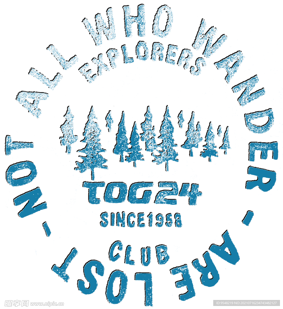 文字 复古 基本款 T恤设计