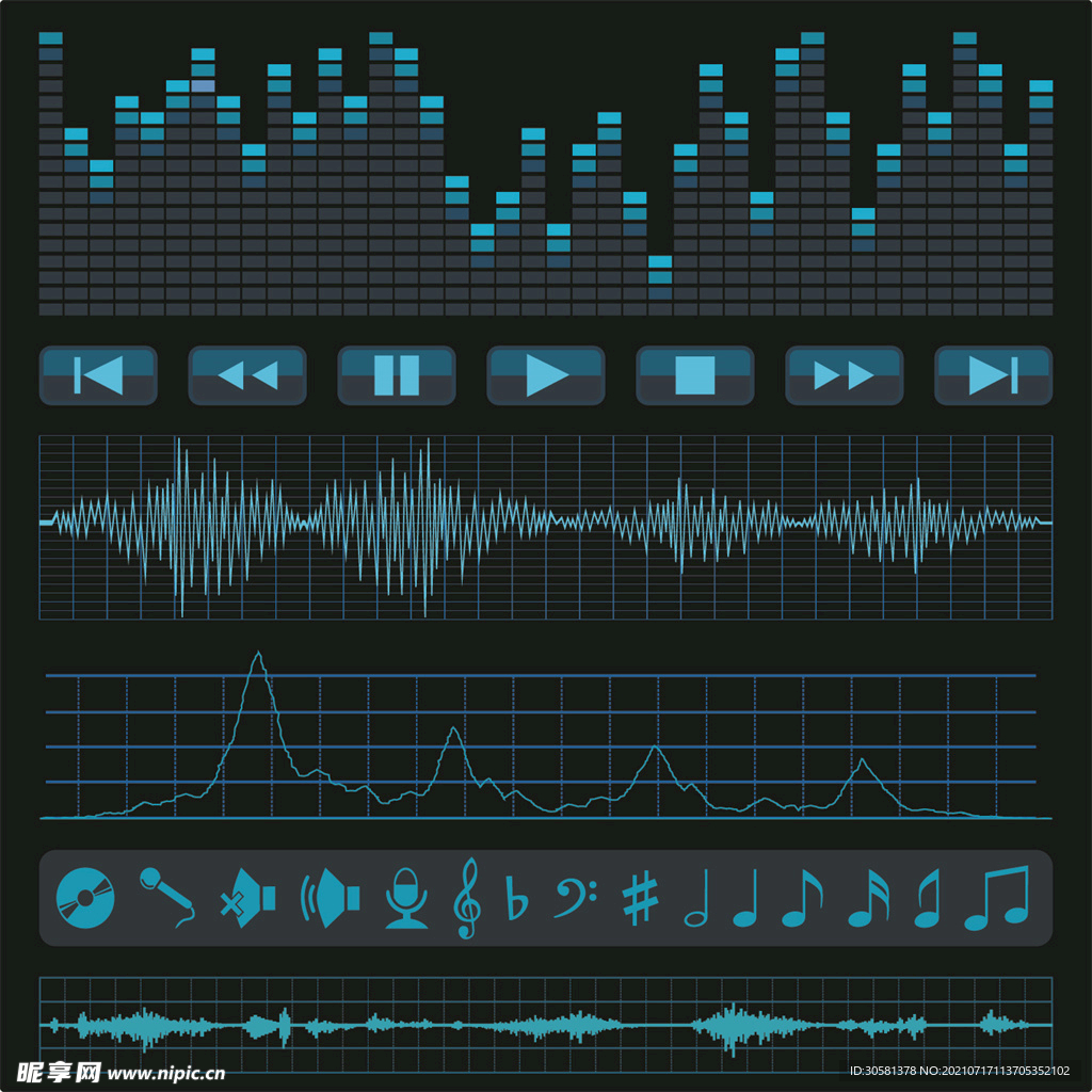 音频均衡器音乐背景