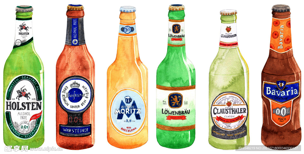 酒 网点 手绘 专色T恤设计