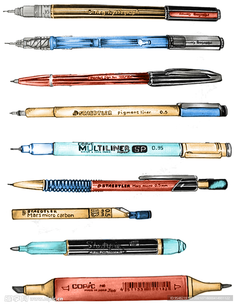 笔 网点 专色 手绘 T恤设计