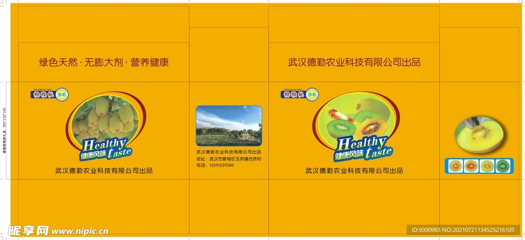 黄心猕猴桃礼盒 展开图