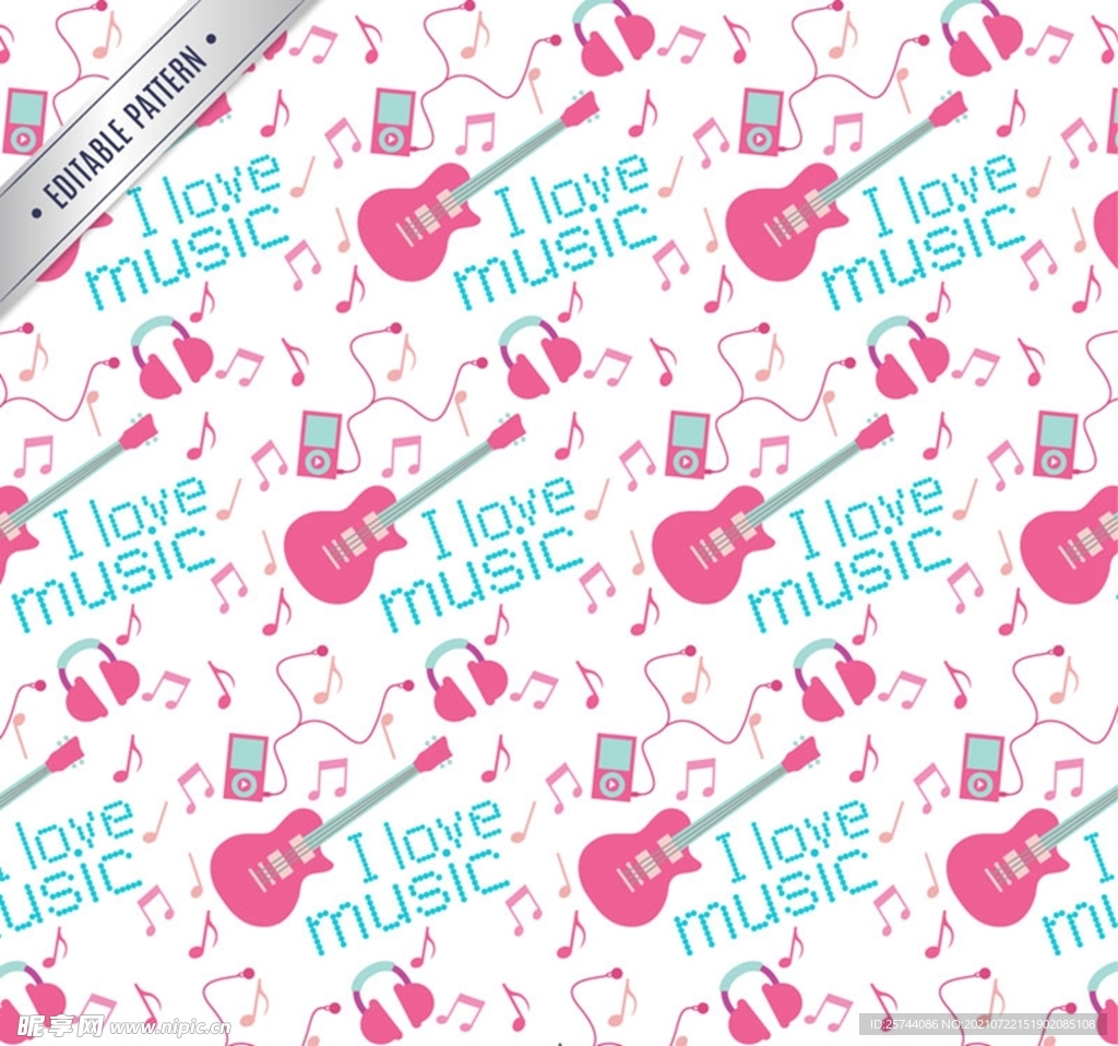 电吉他无缝背景