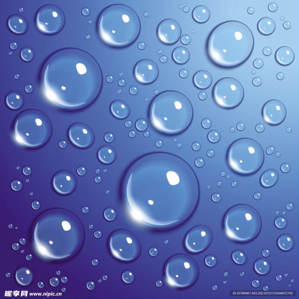 透明水珠背景